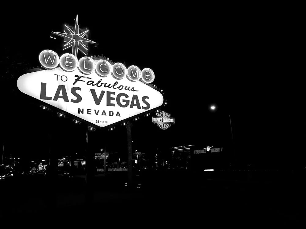 A “Welcome to Fabulous Las Vegas Nevada” sign